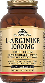 Фото Solgar L-Arginine 1000 mg 90 таблеток