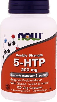 Фото Now Foods 5-HTP 200 mg 120 капсул