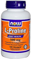 Фото Now Foods L-Proline 500 mg 120 капсул