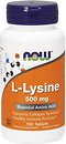 Фото Now Foods L-Lysine 500 mg 100 таблеток
