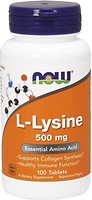 Фото Now Foods L-Lysine 500 mg 100 таблеток