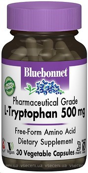 Фото Bluebonnet L-Tryptophan 500 mg 30 капсул
