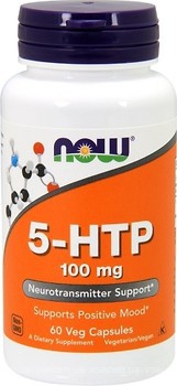 Фото Now Foods 5-HTP 100 mg 60 капсул