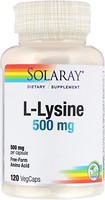 Фото Solaray L-Lysine 500 mg 120 капсул