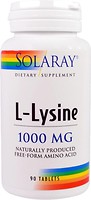 Фото Solaray L-Lysine 1000 mg 90 таблеток
