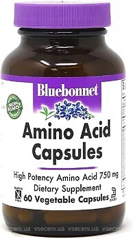 Фото Bluebonnet Nutrition Amino Acid 750 mg 60 капсул