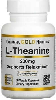 Фото California Gold Nutrition L-Theanine 200 60 капсул