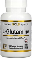 Фото California Gold Nutrition L-Glutamine 500 mg 120 капсул