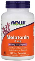 Фото Now Foods Melatonin 3 mg 180 капсул