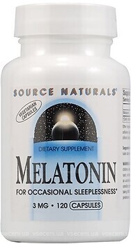 Фото Source Naturals Melatonin Sleep Science 3 mg 120 капсул