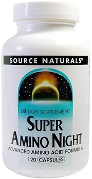 Фото Source Naturals Super Amino Night 120 капсул