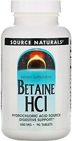 Фото Source Naturals Betaine HCL 650 mg 90 таблеток