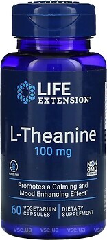 Фото Life Extension L-Theanine 100 mg 60 капсул