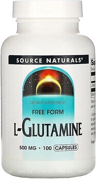 Фото Source Naturals L-Glutamine 500 mg 100 капсул (SNS01644)