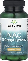 Фото Swanson NAC N-Acetyl Cysteine 600 mg 100 капсул