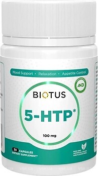 Фото Biotus 5-HTP 100 mg 30 капсул