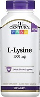 Фото 21st Century L-Lysine 1000 mg 90 таблеток