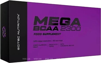 Фото Scitec Nutrition Mega BCAA 2300 120 капсул