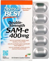 Фото Doctor's Best SAM-e Double Strength 400 mg 60 таблеток (DRB00252)