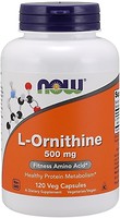 Фото Now Foods L-Ornithine 500 mg 120 капсул (00122)