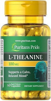 Фото Puritan's Pride L-Theanine 100 mg 60 капсул