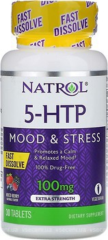 Фото Natrol 5-HTP 100 mg 30 таблеток