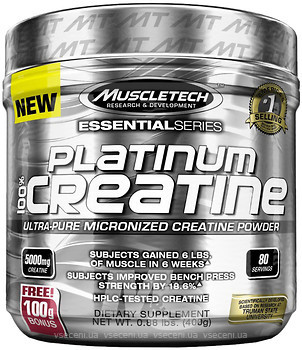 Фото Muscletech Platinum 100% Creatine 400 г