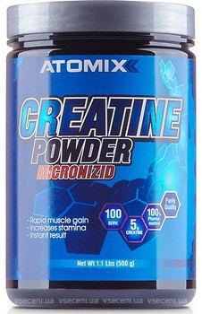 Фото Atomixx Creatine Powder Micronizid 500 г