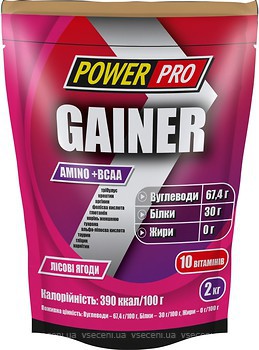 Фото Power Pro Gainer 2 кг Лісова ягода