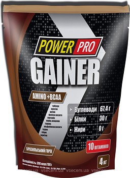 Фото Power Pro Gainer 4 кг Бразильський горіх