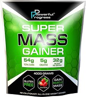 Фото Powerful Progress Super Mass Gainer 4000 г Strawberry