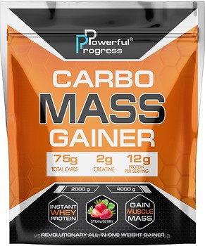 Фото Powerful Progress Carbo Mass Gainer 2000 г Strawberry