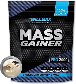 Фото Willmax Mass Gainer 2000 г Ваніль