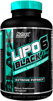 Фото Nutrex Research Lipo-6 Black Hers Powerfull 120 капсул