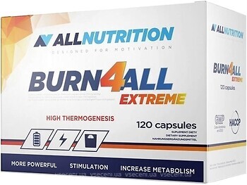 Фото All Nutrition Burn4all Extreme 120 капсул