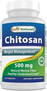 Фото Best Naturals Chitosan 500 mg 120 таблеток