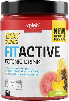Фото VPLab FitActive Isotonic Drink 500 г Tropical
