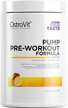 Фото OstroVit Pump Pre-Workout Formula 500 г Lemon