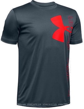 Фото Under Armour футболка Split Logo Hybrid Short Sleeve-GRN (1346065)