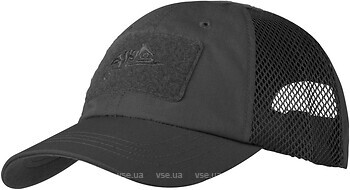 Фото Helikon-Tex бейсболка тактична Vent Black (CZ-BBV-PR-01)