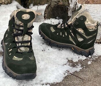 Фото Ukono ботинки тактические с конопляной тканью зимние темно-зеленые