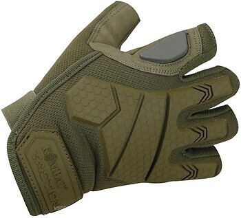 Фото Kombat UK Alpha Fingerless Tactical Gloves Coyote