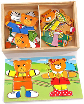 Фото Мир дерев'яних іграшок Два ведмедя (Д182)