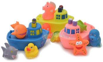 Фото Baby Team Набір іграшок для ванни Корабель друзів (9000)