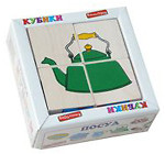 Фото Komarovtoys Кубики Посуд (Т605)