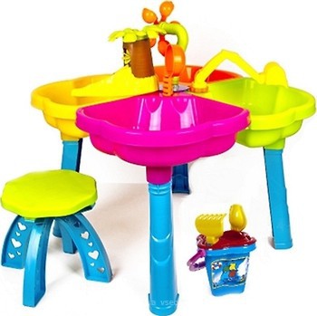 Фото Kinder Way Пісочний столик з набором і лійкою (01-121-1)