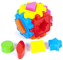 Фото Kinder Way Логический куб-сортер с геометрическими фигурами (50-101)