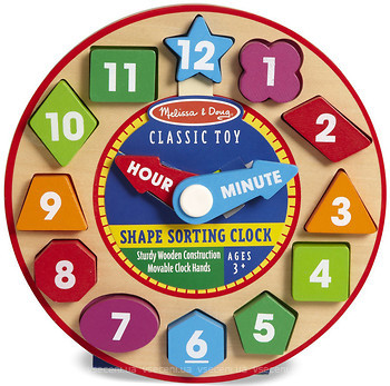 Фото Melissa & Doug Shape Sorting Clock (MD18593)