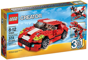 Фото LEGO Creator Гучноголоса міць Червоний автомобіль (31024)
