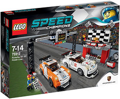 Фото LEGO Speed Champions Фінішна лінія гонки Porsche 911 GT (75912)